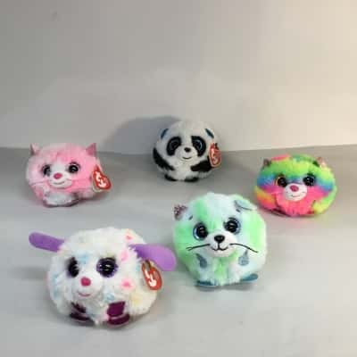 The Ty Puffies Collection x 5 as pictured