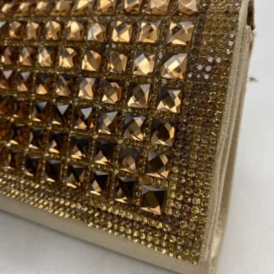 Vintage Elliza Donatein Women’s Clutch Handbag / Shoulder Bag  Gold   SWHP