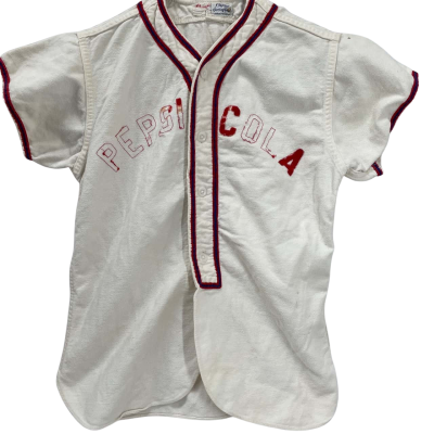 Vintage 50s Owens Sporting Goods “Pepsi Cola” #9 Baseball Jersey