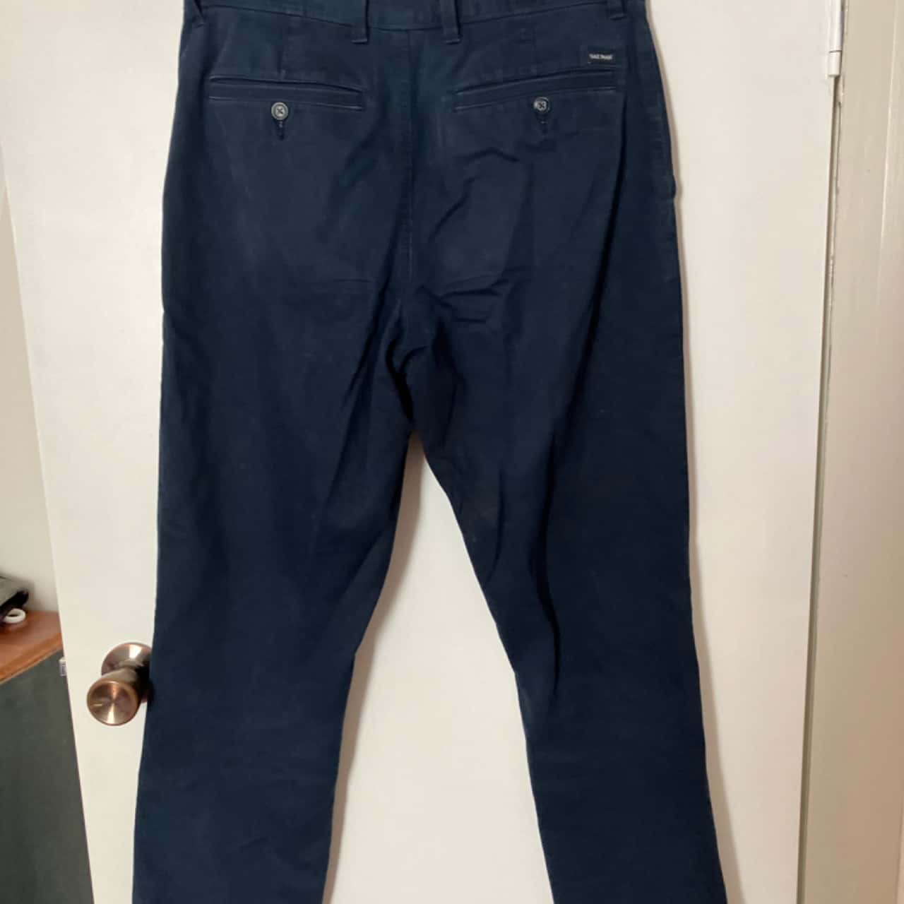 Gazman Mens Size 30 Straight Leg Navy Blue