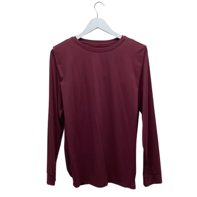Halara Burgundy Wine Long Sleeve Athleisure Top Size M BNWT