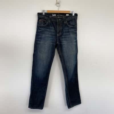 Lee Navy Blue Straight Narrow Jeans Size 30 