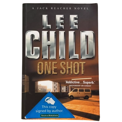 Lee Child ‘One Shot’ Jack Reacher Novel Signed Large Paperback