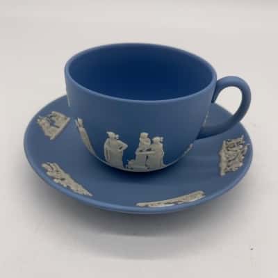 Wedgewood Jasperware Cup and Saucer [S#7]