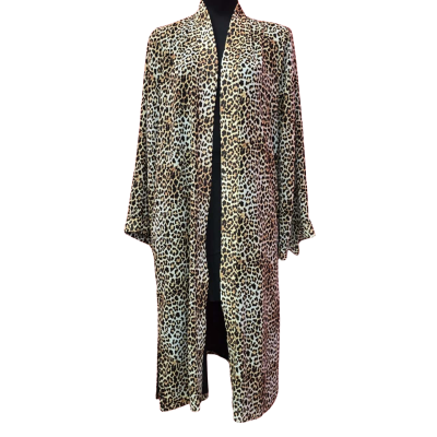 Womens Decjuba Animal Print Open Jacket with Subtle Side Pockets