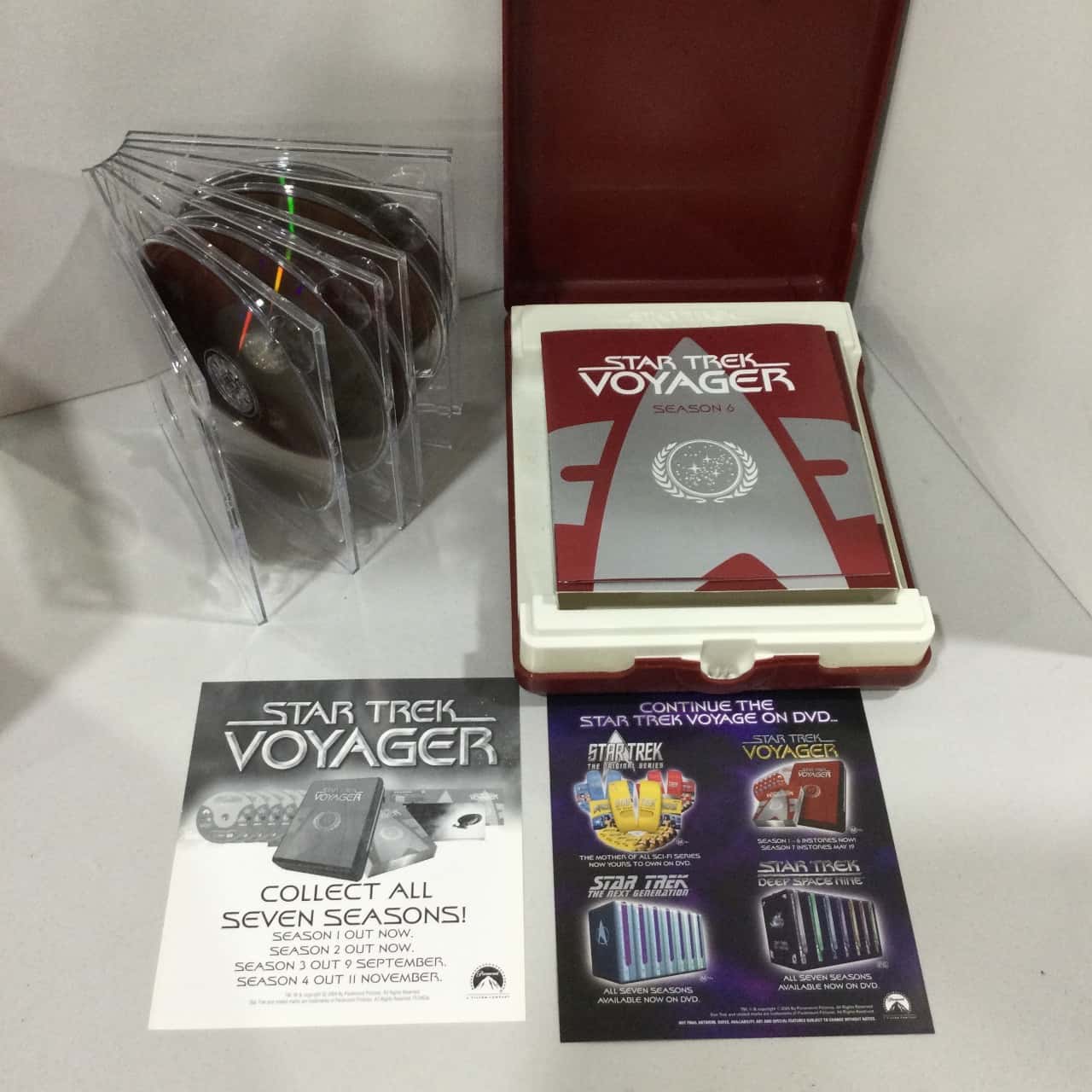 Star Trek Voyager, 7 seasons, Hard Case Box Sets, 49 Discs