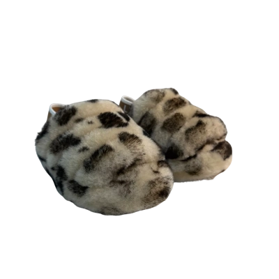 UGG Kids Leopard Slippers (Size 6-7)