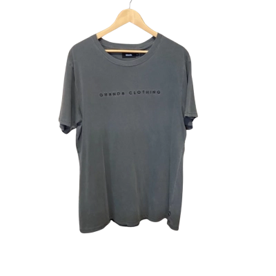 Ghanda Mens  Size L Coal Black T-Shirt