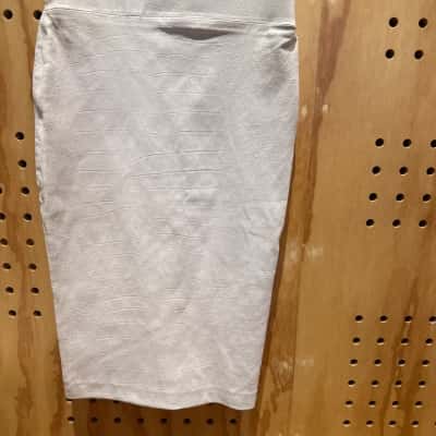  Sprwmn Off-White Leather Skirt