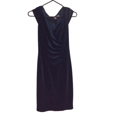 Review Womens  Size 6 Bodycon Dress Navy Blue 