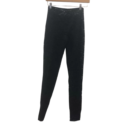 White Fox Womens  Size M Pants Black  BNWT