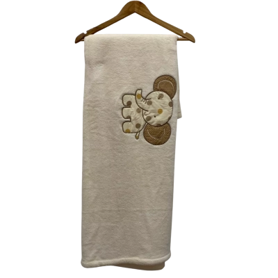 Cocalo Baby Blanket With Elephant Patch Cream Size 120*135