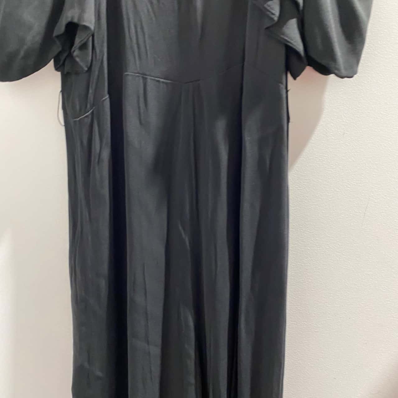 French connection navy blue button up jumpsuit playsuit large UK 12 vgc