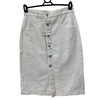 Seed Heritage Womens Size 10 A-Line Skirt White 