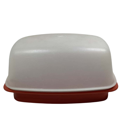 Vintage Tupperware season Serve in Paprika Red