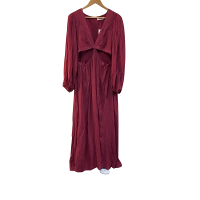 BNWT Showpo Womens  Size 14 Maxi Dress Maroon 