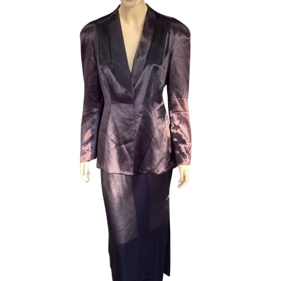 Vintage Carla Zampatti 3-Piece Satin Suit Set