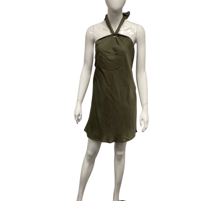  One Mile Womens Size S Mini Dress Khaki  
