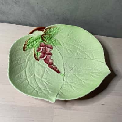 Carlton Ware Vintage Green Foxglove Leaf Plate