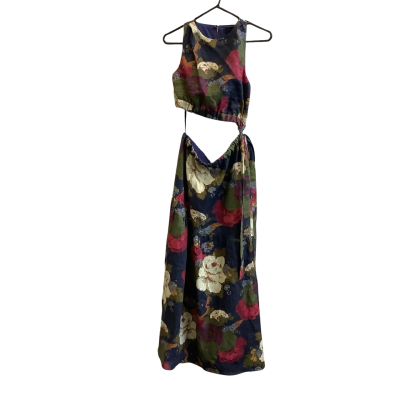 BNWT SIR the Label Women's Brand Size 0 Francesca Asymmetrical Cut Out Dress Floral 
