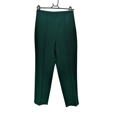 Zara Womens  Size M Straight Leg Pants Green 
