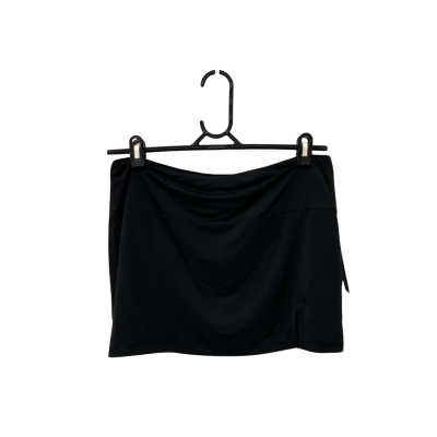 BNWT White Fox Womens Act Brand New Mini Skort with Slit Size L Black  