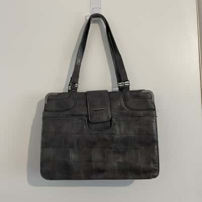 Tony Bianco Womens Handbag Grey Textured