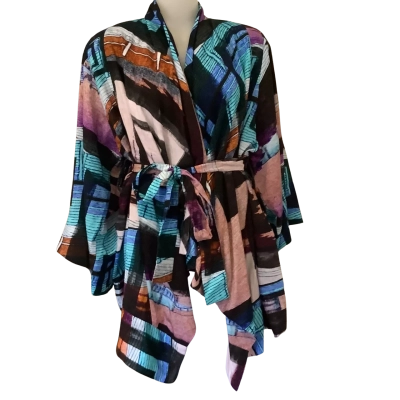 TIFFANY TRELOAR.  Arlie Don’t be a Square,  Kimono with Sash Tie.  Size L