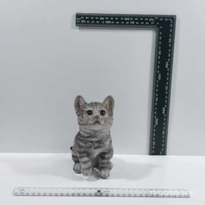 Northcote Pottery 19 x 16cm Ralph Kitten Statue PreOwned 