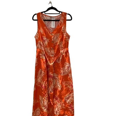 BNWT Rockmans Womens Size 10 Sleeveless Dress Orange / Yellow RRP$89.99