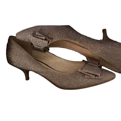 Jo Mercer Womens  Size 9.5 Heels Beige Glitter 