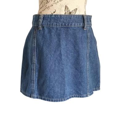 Perfect Stranger Womens  Size 12 Mini Skirt Blue Denim BNWT