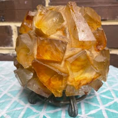 Amber Like Candle Holder