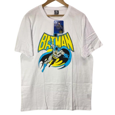 DC Comics White Batman Graphic T-Shirt Size XL