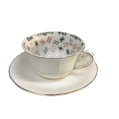 Vintage Alfred Meakin England Tea Leaf Reading Cup and Saucer