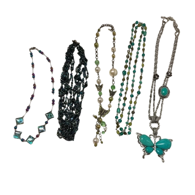 Assorted  Womens Necklaces Green tones