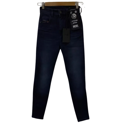 Diesel Womens  Size 24 High-Waisted Skinny Jeans Navy Blue 