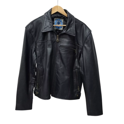 Johnny Reb Mens  Size L Leather Jacket Black  