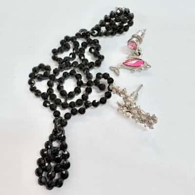 Trio Sparkling Stud Backed Costume Earrings 