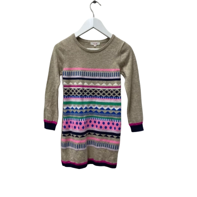 Seed Kids  Size 5 / 6 Knit Dress Multicoloured / Natural 