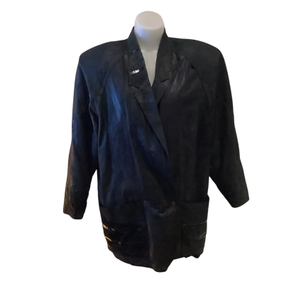 VINTAGE** Adele Palmer  80s Leather / Suede Jacket.   Size 8 
