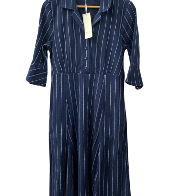 Regatta Womens  Size 10 maxi Shirt Dress Navy Blue 