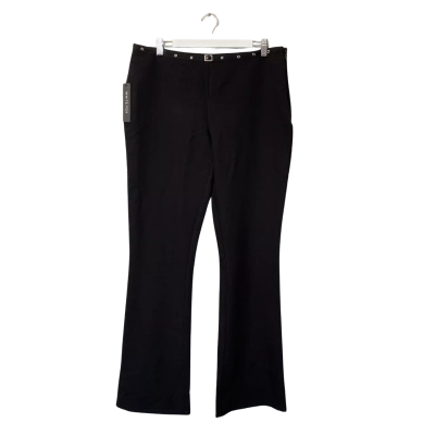 White Fox Womens Pants Size L Black  