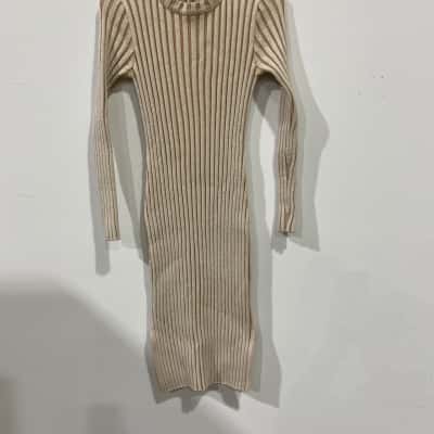 Ghanda Womens Casual Dress Beige 