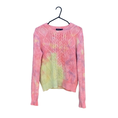 Womens Polo Ralph Lauren Size S Knit Sweater Pink  / Purple / Yellow / Pattern