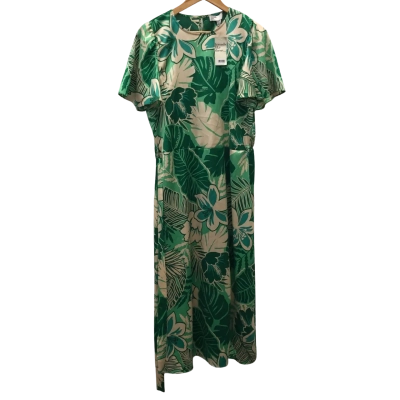 Friends Like These Womens  Size 14 Midi Dress Cream / Green BNWT