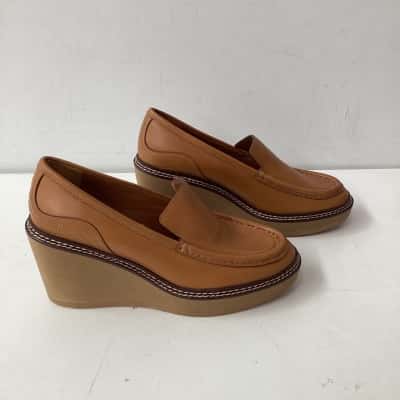 NEW - See By Chloé Womens Wedge Mustard colour slip on shoe