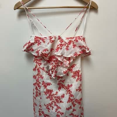 Keepsake the Label Womens  Size 6 Mini Dress Floral / Pink  / Red / White 