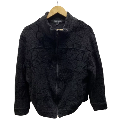 Cara Rossi Womens Coat Size XL Black  / Floral / Pattern 