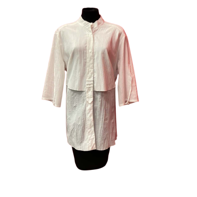  Womens  "Deep Blue" the label Size 16 Tunic Style White over Top 